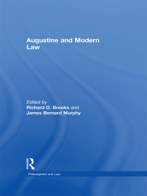 cover image of Augustine and Modern Law